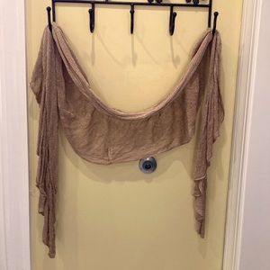 Gold/beige Dressy Shawl/wrap/scarf